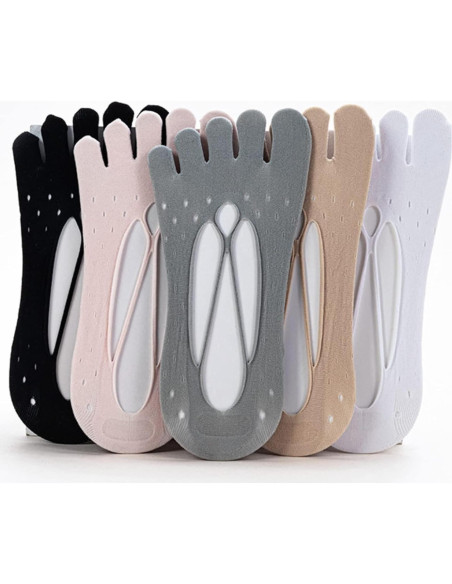 Calcetines Cortos de Dedos Antideslizantes Verdancy - 3 Pares