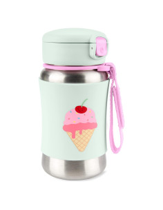 Botella de Acero Inoxidable Skip Hop 350ml con Popote Helado