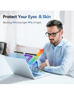 Protector de Pantalla Magnético Anti Luz Azul para MacBook 13" 2