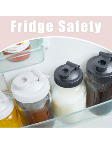 Paquete de 4 Tapas de Vertido AoeJarry para Tarros Mason