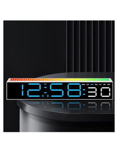 Reloj Despertador Digital MASHI 5517 con Luz Nocturna 10 Colores