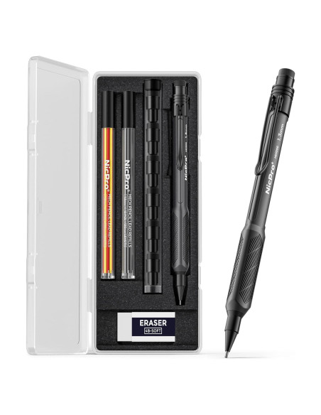 Conjunto de Lápices Mecánicos Nicpro 1.3mm Resistente al Agua