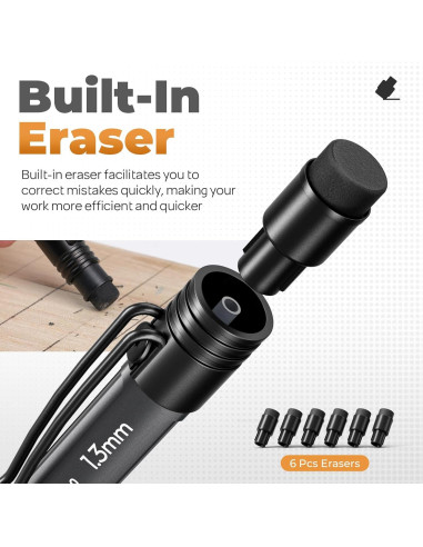 Conjunto de Lápices Mecánicos Nicpro 1.3mm Resistente al Agua