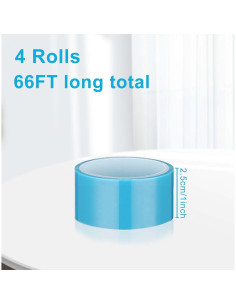 Cinta de Resina Gartful 1" x 19.81m - 4 Rollos para Manualidades 2