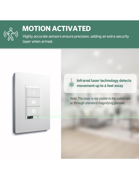 Interruptor de Luz Inteligente SECURAM con Sensor de Movimiento