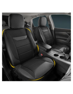 Funda de Asiento de Coche Kingphenix 2 Pack Universal Negro