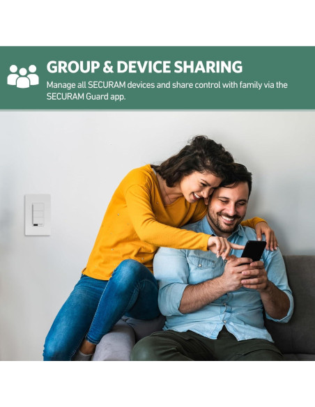 Interruptor de Luz Inteligente SECURAM con Sensor de Movimiento