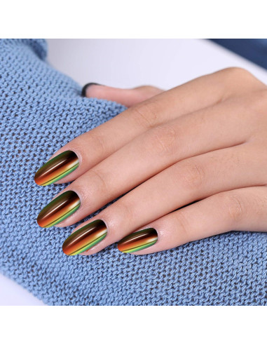 Conjunto de Polvo de Uñas Artdone 20 Tarros Efecto Espejo