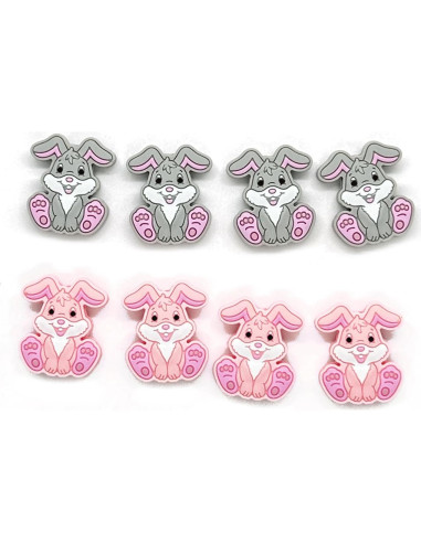 12 Perlas de Silicona Conejo HIZEMLK para Manualidades DIY