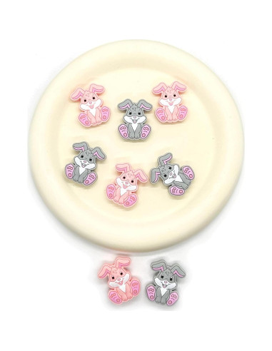 12 Perlas de Silicona Conejo HIZEMLK para Manualidades DIY