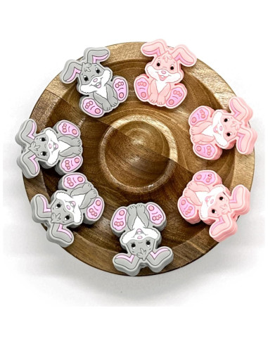 12 Perlas de Silicona Conejo HIZEMLK para Manualidades DIY