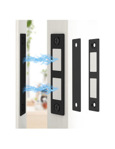 Pestillo Magnético Jiayi 30 lbs Negro - 2 Paquete Ultra Delgado