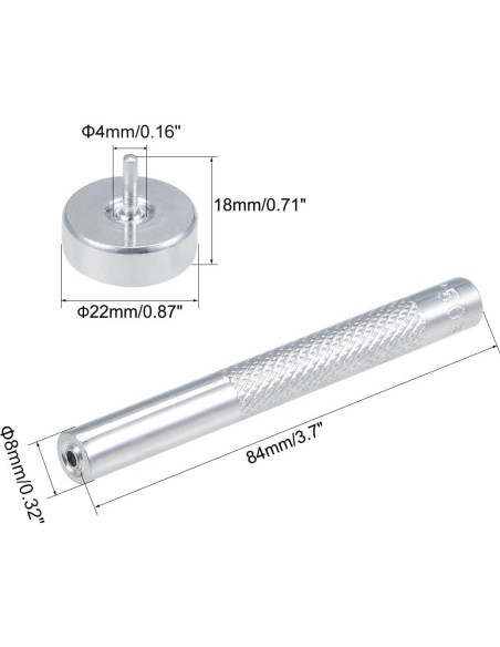 Troqueladora de Ojal uxcell 4mm para Artesanías en Cuero