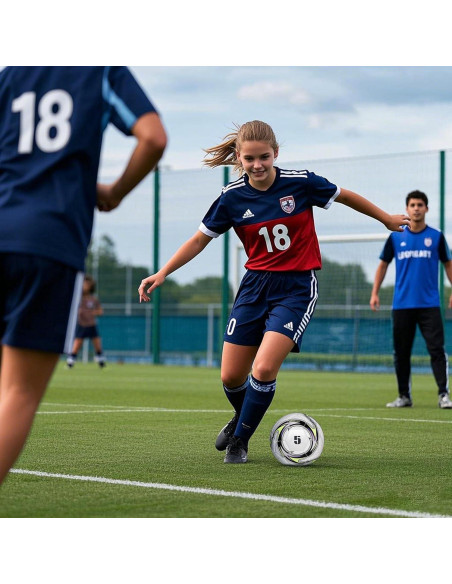 Balón de Fútbol Tamaño 5 LEKAYIHU PU Tornado Blanco con Bomba Balón de Fútbol Tamaño 5 LEKAYIHU PU Tornado Blanco con Bomba