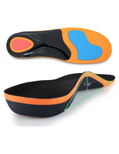 Plantillas ortopédicas MIBATUS para fascitis plantar - Hombre 5.5-6.5 / Mujer 7.5-8.5