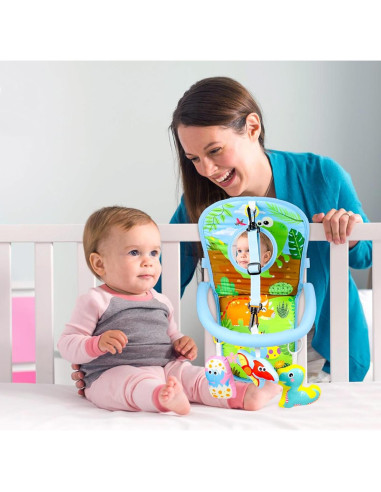 Juguete de Asiento de Coche OKOOKO Dinosaurio Ajustable