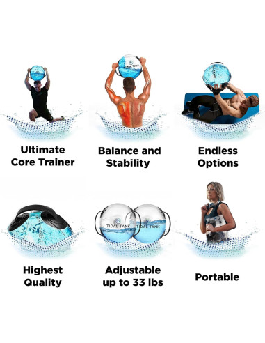 Bolsa de Pesas de Agua Tanque de Marea Esfera Mini 15 kg