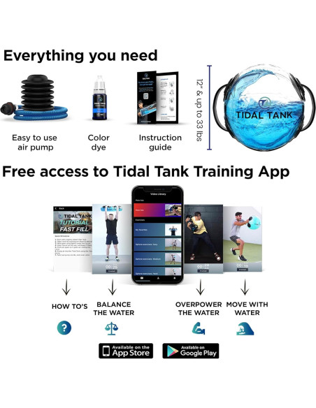 Bolsa de Pesas de Agua Tanque de Marea Esfera Mini 15 kg