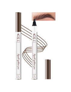 Lápiz de Cejas BINGBRUSH 4 Puntos Impermeable Color Castaño