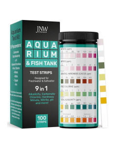 Kit de Prueba de Agua para Acuarios JNW Direct - 100 Tiras 9-en-1