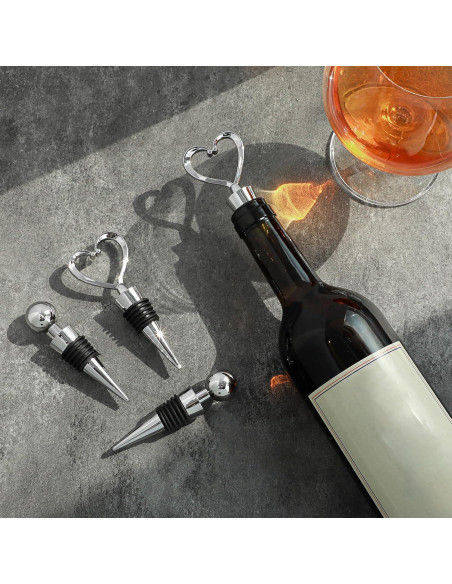 Juego de 4 Tapones de Corcho para Vino Classicseali