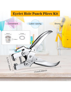 Kit de herramientas para ojales Honoson con 200 piezas 2