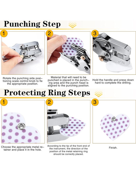 Kit de herramientas para ojales Honoson con 200 piezas