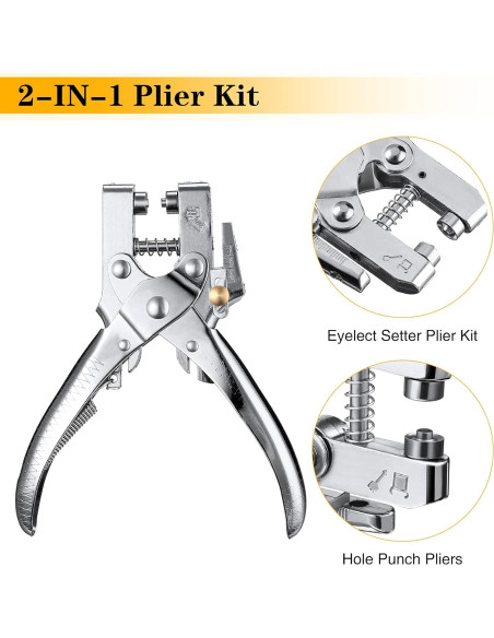 Kit de herramientas para ojales Honoson con 200 piezas