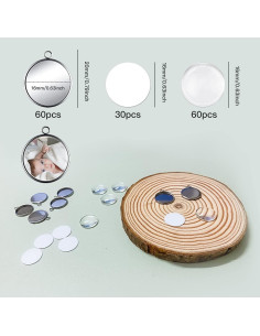 Kit de 150 Piezas de Bandejas de Colgante Yountor para Sublimación 2