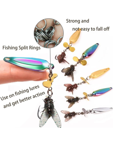 100 Anillos de Salto Doble Abierto HOLAILS Acero Inoxidable