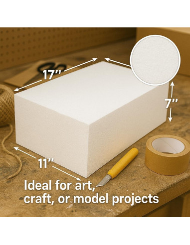 Bloque de Espuma Dura Silverlake 28x43x18 cm para Modelado