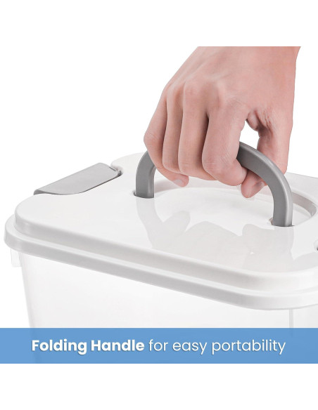 Contenedores de Almacenamiento Elsjoy 8 Piezas 5.5 Qt Plástico