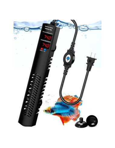 Calentador de Acuario 300W AHJ para 151-265 Litros con Control Preciso