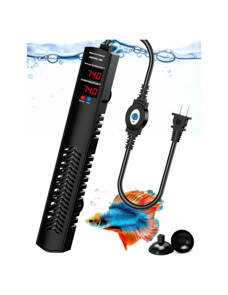 Calentador de Acuario 300W AHJ para 151-265 Litros con Control Preciso