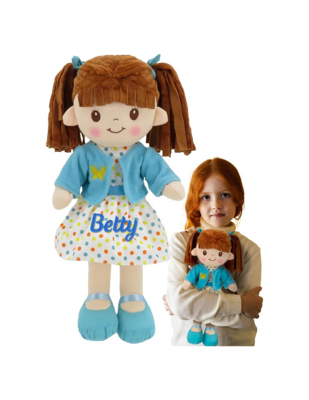 Muñeca de Trapo Personalizada Printualist 40 cm Azul