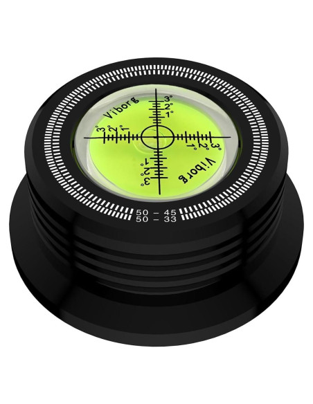 Peso de Disco de Vinilo Viborg LP528B 280g con Nivel de Burbuja