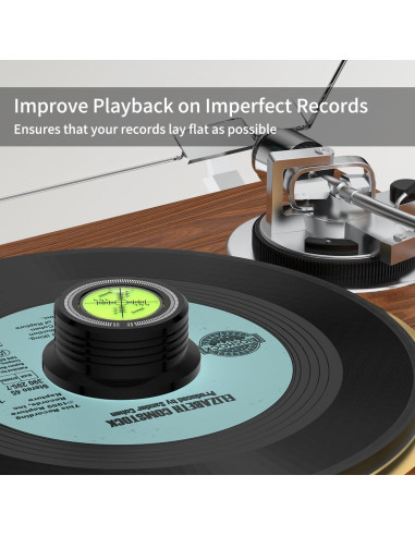 Peso de Disco de Vinilo Viborg LP528B 280g con Nivel de Burbuja