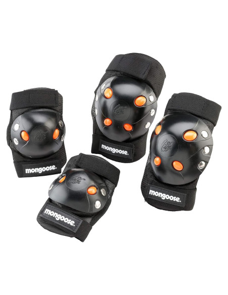Conjunto de almohadillas BMX Mongoose para niños 8-14 años