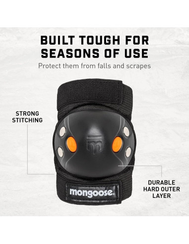 Conjunto de almohadillas BMX Mongoose para niños 8-14 años