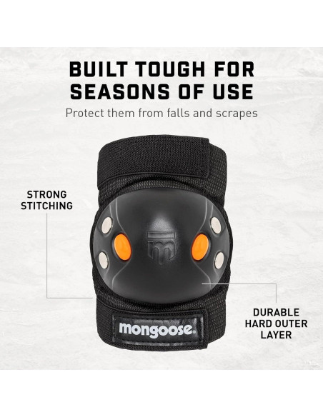 Conjunto de almohadillas BMX Mongoose para niños 8-14 años
