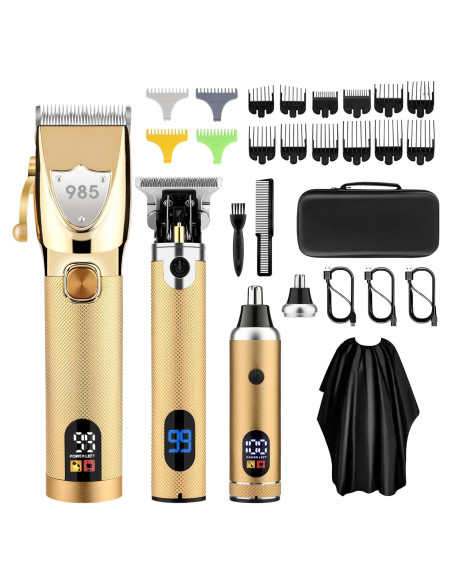 Cortadora de Cabello Profesional Adaife Oro 10W Inalámbrica