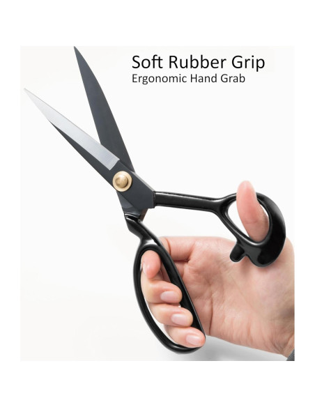 Tijeras de Tela H HILITING 20 cm Acero Alto Carbono Negro