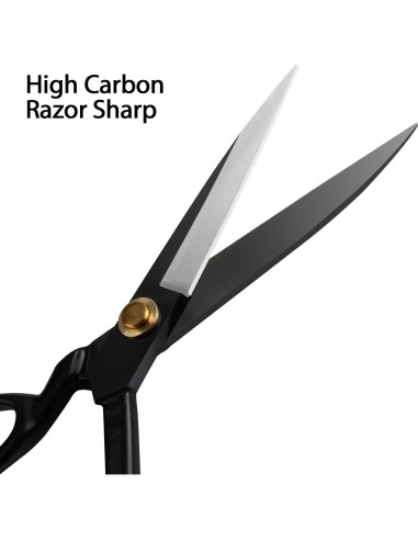 Tijeras de Tela H HILITING 20 cm Acero Alto Carbono Negro