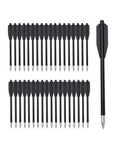 60 Mini Flechas de Ballesta YLSIO 16cm Punta Metálica Reutilizables