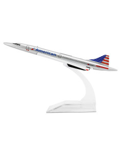 Modelo de avión Concord USA 1/400 24-Horas 15.5 cm