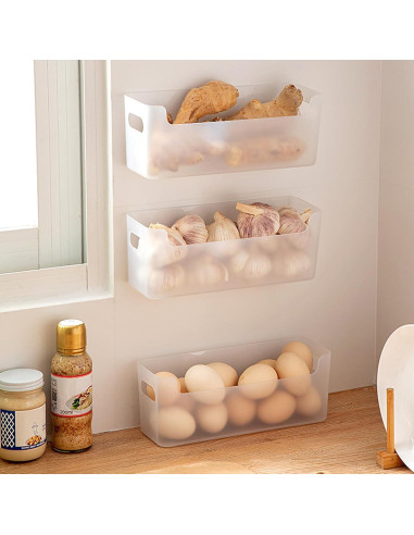 Organizador de Puerta de Gabinete IGUOCY 2 Pcs Transparente