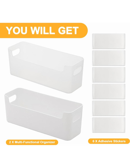 Organizador de Puerta de Gabinete IGUOCY 2 Pcs Transparente