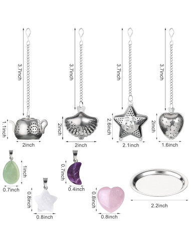 Infusores de Té Suelto Cunhill Acero Inoxidable 4 Piezas