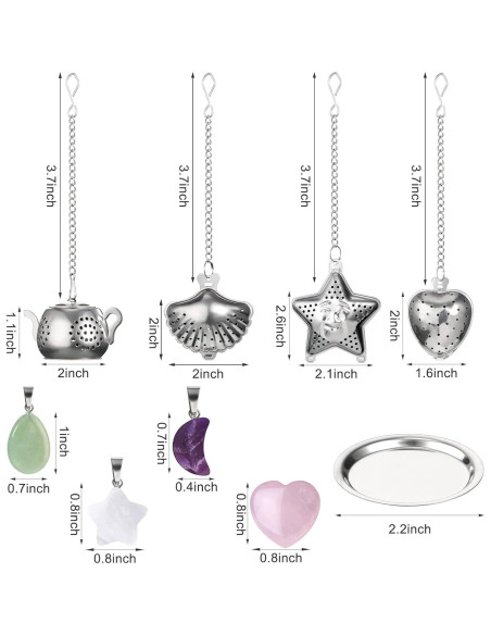 Infusores de Té Suelto Cunhill Acero Inoxidable 4 Piezas