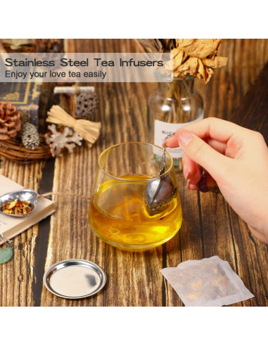 Infusores de Té Suelto Cunhill Acero Inoxidable 4 Piezas